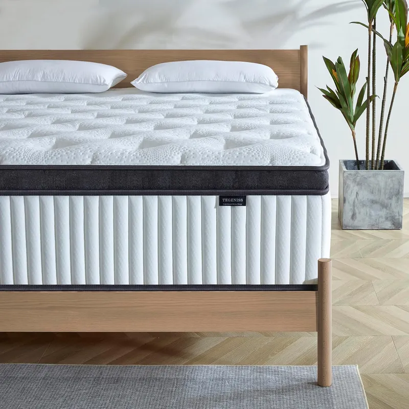Tegeniss King Size Mattress, 14 Inch King Size Memory Foam
